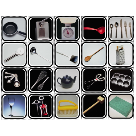 "Kitchen Tools" Reality Squares for Autism